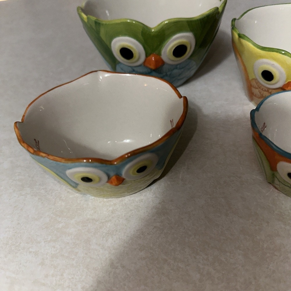 Pier One Owl Shaped Ceramic Measuring Cups - Picture 2 of 5